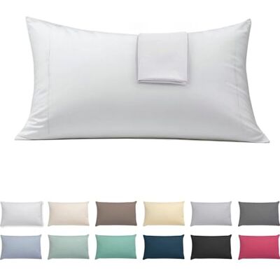 ECOMMERC3 90 kuddfodral extra mjukt och bekvämt örngott i vitt av 100% tillverkat i Spanien, andningsbart, lätt att tvätta ECOMMERC3 90 kuddfodral extra mjukt och bekvämt örngott i vitt av 100% tillverkat i Spanien, andningsbart, lätt att tvätta