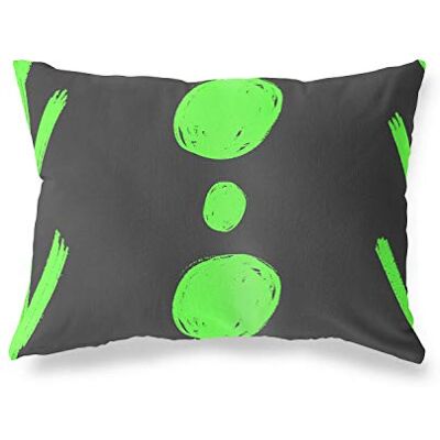 Bonamaison dekorativt kuddöverdrag, neongrön rök prydnadskuddöverdrag, hem dekorativa örngott för vardagsrum, soffa, sovrum, storlek: 45 x 60 cm Designad och tillverkad i Turkiet Bonamaison dekorativt kuddöverdrag, neongrön rök prydnadskuddöverdrag, hem dekorativa örngott för vardagsrum, soffa, sovrum, storlek: 45 x 60 cm Designad och tillverkad i Turkiet