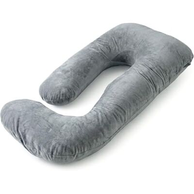 COSYLAND Graviditetskudde, U-formad kudde för sidoläge, multifunktionell kudde för gravida kvinnor, positioneringskudde för sömn och amning, 155 x 60 x 20 cm, Svart COSYLAND Graviditetskudde, U-formad kudde för sidoläge, multifunktionell kudde för gravida kvinnor, positioneringskudde för sömn och amning, 155 x 60 x 20 cm, Svart