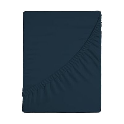 zer0bed , Underlakan med hörn dubbel enfärgad 100% bomull vinkel max 30 cm, 2 rutor, blå, 180 x 200 zer0bed , Underlakan med hörn dubbel enfärgad 100% bomull vinkel max 30 cm, 2 rutor, blå, 180 x 200