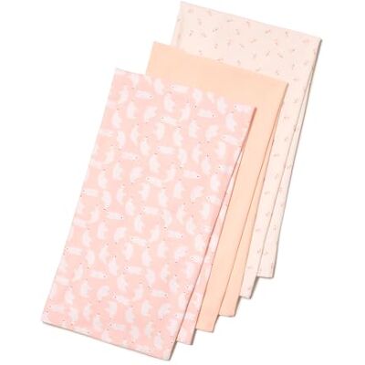 Amazon Essentials x Sofia Grainge unisex baby swaddle filt, 3-pack, Kaniner/blek persika/isbjörn, One Size Amazon Essentials x Sofia Grainge unisex baby swaddle filt, 3-pack, Kaniner/blek persika/isbjörn, One Size