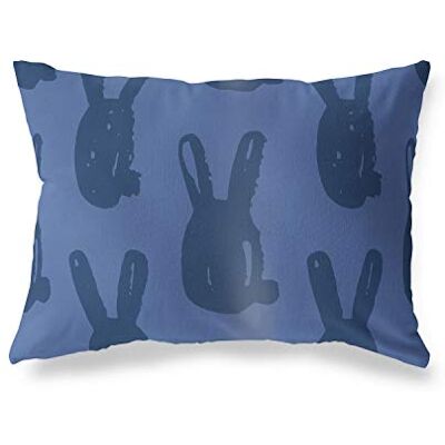 Bonamaison dekorativt kuddöverdrag, blå prydnadskuddöverdrag, heminredning örngott för vardagsrum, soffa, sovrum, storlek: 45 x 60 cm – designad och tillverkad i Turkiet Bonamaison dekorativt kuddöverdrag, blå prydnadskuddöverdrag, heminredning örngott för vardagsrum, soffa, sovrum, storlek: 45 x 60 cm – designad och tillverkad i Turkiet