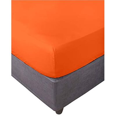 Miracle Home . Lakan, elastisk, mjuk, bekväm, anti-pilling. Bomull 50%, 50% polyester. Orange. 135 x 200 cm Miracle Home . Lakan, elastisk, mjuk, bekväm, anti-pilling. Bomull 50%, 50% polyester. Orange. 135 x 200 cm