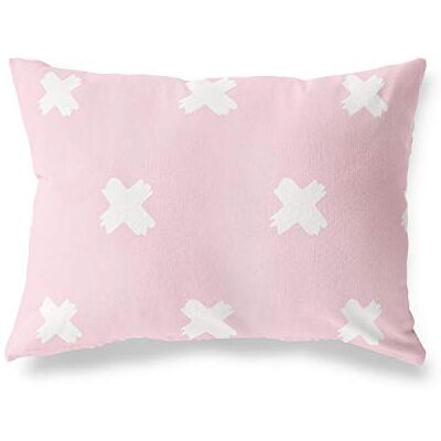 Bonamaison dekorativt kuddöverdrag, slumpmässigt mönster prydnadskuddöverdrag, heminredning örngott för vardagsrum, soffa, sovrum, storlek: 45 x 60 cm – designad och tillverkad i Turkiet Bonamaison dekorativt kuddöverdrag, slumpmässigt mönster prydnadskuddöverdrag, heminredning örngott för vardagsrum, soffa, sovrum, storlek: 45 x 60 cm – designad och tillverkad i Turkiet