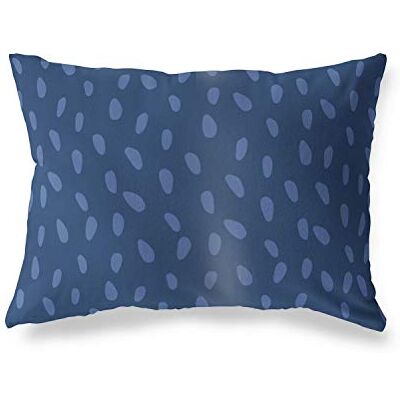 Bonamaison dekorativt kuddöverdrag, blå prydnadskuddöverdrag, heminredning örngott för vardagsrum, soffa, sovrum, storlek: 45 x 60 cm – designad och tillverkad i Turkiet Bonamaison dekorativt kuddöverdrag, blå prydnadskuddöverdrag, heminredning örngott för vardagsrum, soffa, sovrum, storlek: 45 x 60 cm – designad och tillverkad i Turkiet