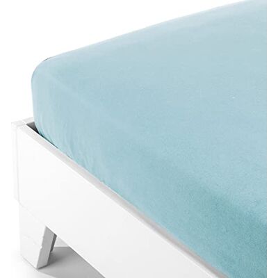 Caleffi Enfärgad flanell underlakan, Flanell , Vatten, 79389 , Caleffi Enfärgad flanell underlakan, Flanell , Vatten, 79389 ,