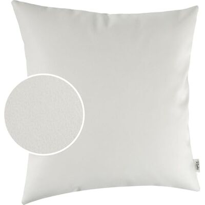 Kisska Örngott konstläder dekorativ kudde soffkudde läder örngott kudde KUMO vit 40 x 40 cm utan fyllning Kisska Örngott konstläder dekorativ kudde soffkudde läder örngott kudde KUMO vit 40 x 40 cm utan fyllning