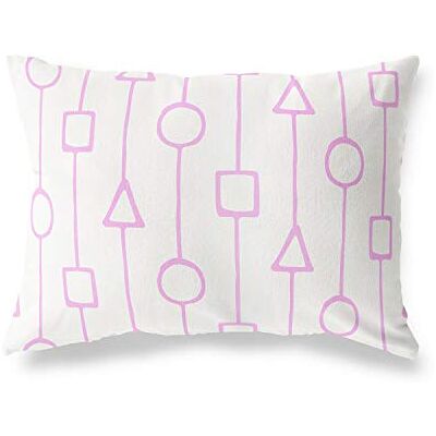 Bonamaison dekorativt kuddöverdrag, slumpmässigt mönster prydnadskuddöverdrag, heminredning örngott för vardagsrum, soffa, sovrum, storlek: 45 x 60 cm – designad och tillverkad i Turkiet Bonamaison dekorativt kuddöverdrag, slumpmässigt mönster prydnadskuddöverdrag, heminredning örngott för vardagsrum, soffa, sovrum, storlek: 45 x 60 cm – designad och tillverkad i Turkiet