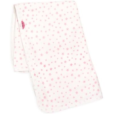 TI-TIN Ti TIN Babyfilt, 80 x 110 cm gosig filt av fleece-tyg, varm och mjuk, för bil, vagga, barnvagn, babystol, etc, stjärnmönster – färg: rosa/rosa TI-TIN Ti TIN Babyfilt, 80 x 110 cm gosig filt av fleece-tyg, varm och mjuk, för bil, vagga, barnvagn, babystol, etc, stjärnmönster – färg: rosa/rosa