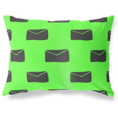 Bonamaison dekorativt kuddöverdrag, neongrön rök prydnadskuddöverdrag, hem dekorativa örngott för vardagsrum, soffa, sovrum, storlek: 45 x 60 cm Designad och tillverkad i Turkiet Bonamaison dekorativt kuddöverdrag, neongrön rök prydnadskuddöverdrag, hem dekorativa örngott för vardagsrum, soffa, sovrum, storlek: 45 x 60 cm Designad och tillverkad i Turkiet
