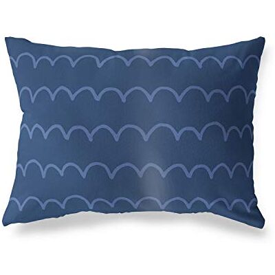 Bonamaison dekorativt kuddöverdrag, blå prydnadskuddöverdrag, heminredning örngott för vardagsrum, soffa, sovrum, storlek: 45 x 60 cm – designad och tillverkad i Turkiet Bonamaison dekorativt kuddöverdrag, blå prydnadskuddöverdrag, heminredning örngott för vardagsrum, soffa, sovrum, storlek: 45 x 60 cm – designad och tillverkad i Turkiet