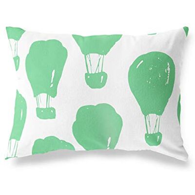 Bonamaison dekorativt kuddöverdrag, bensin grön-vit prydnadskuddöverdrag, heminredning örngott för vardagsrum, soffa, sovrum, storlek: 45 x 60 cm designad och tillverkad i Turkiet Bonamaison dekorativt kuddöverdrag, bensin grön-vit prydnadskuddöverdrag, heminredning örngott för vardagsrum, soffa, sovrum, storlek: 45 x 60 cm designad och tillverkad i Turkiet