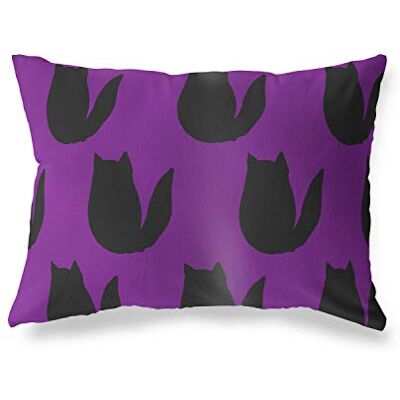 Bonamaison dekorativt kuddöverdrag lila och svart, prydnadskuddöverdrag, heminredning örngott för vardagsrum, soffa, sovrum, storlek: 35 x 50 cm Designad och tillverkad i Turkiet Bonamaison dekorativt kuddöverdrag lila och svart, prydnadskuddöverdrag, heminredning örngott för vardagsrum, soffa, sovrum, storlek: 35 x 50 cm Designad och tillverkad i Turkiet