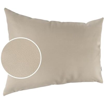 Kisska Örngott konstläder dekorativ kudde soffkudde läder örngott kudde KUMO beige 30 x 50 cm utan fyllning Kisska Örngott konstläder dekorativ kudde soffkudde läder örngott kudde KUMO beige 30 x 50 cm utan fyllning