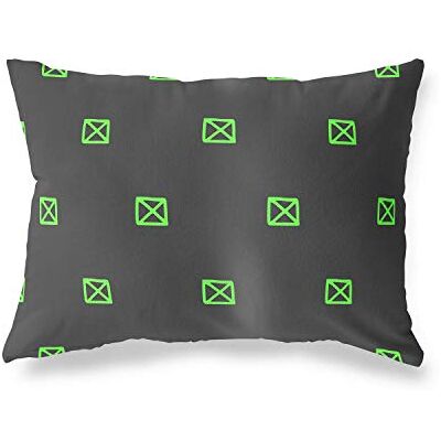 Bonamaison dekorativt kuddöverdrag, neongrön rök prydnadskuddöverdrag, hem dekorativa örngott för vardagsrum, soffa, sovrum, storlek: 45 x 60 cm Designad och tillverkad i Turkiet Bonamaison dekorativt kuddöverdrag, neongrön rök prydnadskuddöverdrag, hem dekorativa örngott för vardagsrum, soffa, sovrum, storlek: 45 x 60 cm Designad och tillverkad i Turkiet