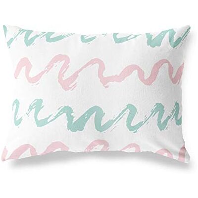 Bonamaison dekorativt kuddöverdrag, slumpmässigt mönster prydnadskuddöverdrag, heminredning örngott för vardagsrum, soffa, sovrum, storlek: 45 x 60 cm – designad och tillverkad i Turkiet Bonamaison dekorativt kuddöverdrag, slumpmässigt mönster prydnadskuddöverdrag, heminredning örngott för vardagsrum, soffa, sovrum, storlek: 45 x 60 cm – designad och tillverkad i Turkiet