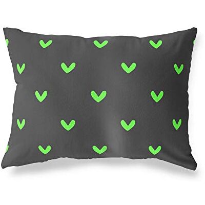 Bonamaison dekorativt kuddöverdrag, neongrön rök prydnadskuddöverdrag, hem dekorativa örngott för vardagsrum, soffa, sovrum, storlek: 45 x 60 cm Designad och tillverkad i Turkiet Bonamaison dekorativt kuddöverdrag, neongrön rök prydnadskuddöverdrag, hem dekorativa örngott för vardagsrum, soffa, sovrum, storlek: 45 x 60 cm Designad och tillverkad i Turkiet