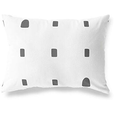 Bonamaison dekorativt kuddöverdrag, slumpmässigt mönster prydnadskuddöverdrag, heminredning örngott för vardagsrum, soffa, sovrum, storlek: 45 x 60 cm – designad och tillverkad i Turkiet Bonamaison dekorativt kuddöverdrag, slumpmässigt mönster prydnadskuddöverdrag, heminredning örngott för vardagsrum, soffa, sovrum, storlek: 45 x 60 cm – designad och tillverkad i Turkiet
