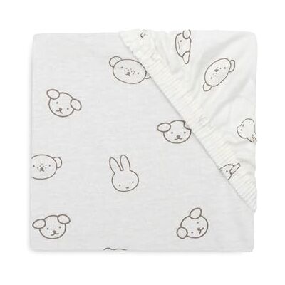 Jollein spännlakan jersey – för barnsäng – Miffy och vänner – 60 x 120 cm – spännlakan bomull – dra-på-lakan – Oeko-TEX certifierad Jollein spännlakan jersey – för barnsäng – Miffy och vänner – 60 x 120 cm – spännlakan bomull – dra-på-lakan – Oeko-TEX certifierad
