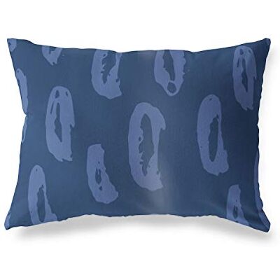 Bonamaison dekorativt kuddöverdrag, blå prydnadskuddöverdrag, heminredning örngott för vardagsrum, soffa, sovrum, storlek: 45 x 60 cm – designad och tillverkad i Turkiet Bonamaison dekorativt kuddöverdrag, blå prydnadskuddöverdrag, heminredning örngott för vardagsrum, soffa, sovrum, storlek: 45 x 60 cm – designad och tillverkad i Turkiet