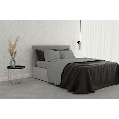 Italian Bed Linen Satin sängkläder satin satin enfärgad 2 säten petrolio Italian Bed Linen Satin sängkläder satin satin enfärgad 2 säten petrolio