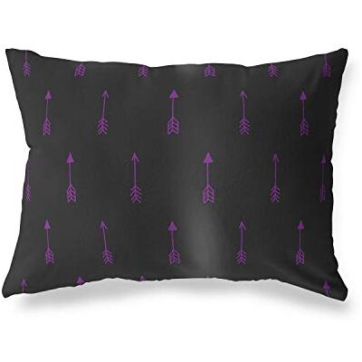 Bonamaison dekorativt kuddöverdrag, lila svart prydnadskuddöverdrag, heminredning örngott för vardagsrum, soffa, sovrum, storlek: 45 x 60 cm Designad och tillverkad i Turkiet Bonamaison dekorativt kuddöverdrag, lila svart prydnadskuddöverdrag, heminredning örngott för vardagsrum, soffa, sovrum, storlek: 45 x 60 cm Designad och tillverkad i Turkiet