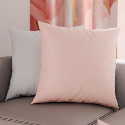 PETTI Artigiani Italiani Par örngott 50 x 50 cm i mikrofiber, kuddar för sovrum, soffa, set med 2 örngott, örngott med dubbelt ansikte puder ljusgrå PETTI Artigiani Italiani Par örngott 50 x 50 cm i mikrofiber, kuddar för sovrum, soffa, set med 2 örngott, örngott med dubbelt ansikte puder ljusgrå