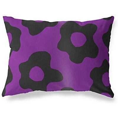 Bonamaison dekorativt kuddöverdrag lila och svart, prydnadskuddöverdrag, heminredning örngott för vardagsrum, soffa, sovrum, storlek: 35 x 50 cm Designad och tillverkad i Turkiet Bonamaison dekorativt kuddöverdrag lila och svart, prydnadskuddöverdrag, heminredning örngott för vardagsrum, soffa, sovrum, storlek: 35 x 50 cm Designad och tillverkad i Turkiet
