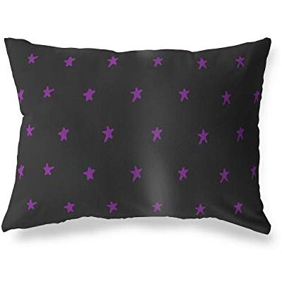 Bonamaison dekorativt kuddöverdrag, lila svart prydnadskuddöverdrag, heminredning örngott för vardagsrum, soffa, sovrum, storlek: 45 x 60 cm Designad och tillverkad i Turkiet Bonamaison dekorativt kuddöverdrag, lila svart prydnadskuddöverdrag, heminredning örngott för vardagsrum, soffa, sovrum, storlek: 45 x 60 cm Designad och tillverkad i Turkiet