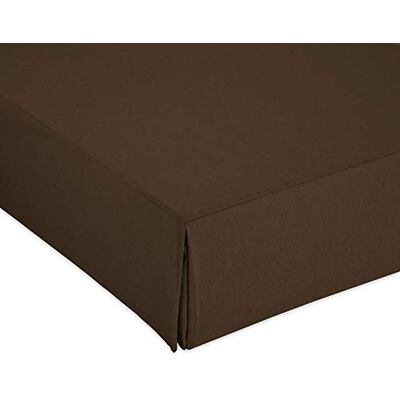 Cardenal Textil Slät Canape skydd, bomull polyester, brun, säng 135 cm Cardenal Textil Slät Canape skydd, bomull polyester, brun, säng 135 cm