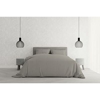 Elegant Italian Bed Linen påslakan, grått, dubbelt Elegant Italian Bed Linen påslakan, grått, dubbelt