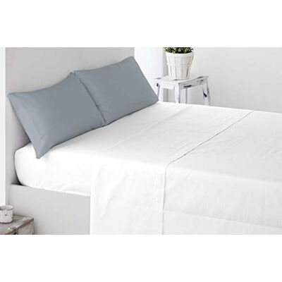 Miracle Home Kuddefodral, Mjukt och bekvämt, Tvådelad bomull, 50% polyester, Grå, Säng 150 Miracle Home Kuddefodral, Mjukt och bekvämt, Tvådelad bomull, 50% polyester, Grå, Säng 150