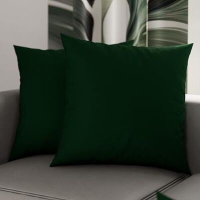 PETTI Artigiani Italiani Set med 2 örngott, 65 x 65 cm, enfärgade kuddfodral smaragdgrönt, 100% mikrofiber allergivänligt, tillverkat i Italien PETTI Artigiani Italiani Set med 2 örngott, 65 x 65 cm, enfärgade kuddfodral smaragdgrönt, 100% mikrofiber allergivänligt, tillverkat i Italien