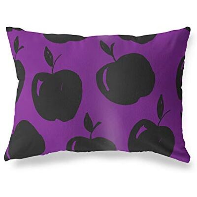 Bonamaison dekorativt kuddöverdrag, lila svart prydnadskuddöverdrag, heminredning örngott för vardagsrum, soffa, sovrum, storlek: 45 x 60 cm Designad och tillverkad i Turkiet Bonamaison dekorativt kuddöverdrag, lila svart prydnadskuddöverdrag, heminredning örngott för vardagsrum, soffa, sovrum, storlek: 45 x 60 cm Designad och tillverkad i Turkiet