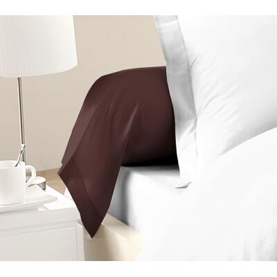 HOME LINGE PASSION Set med 2 bolsterörngott, 100% bomull, choklad, 85 x 185 cm HOME LINGE PASSION Set med 2 bolsterörngott, 100% bomull, choklad, 85 x 185 cm