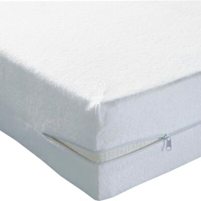 Toison d’or Madrasskydd elastiskt anti-kvalster bomull/polyester, 120 cm x 190 cm storlek Toison d’or Madrasskydd elastiskt anti-kvalster bomull/polyester, 120 cm x 190 cm storlek