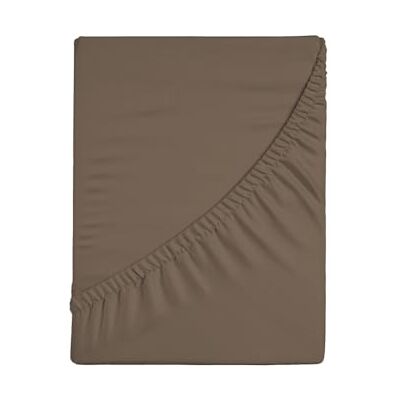 zer0bed , Lakan med hörn dubbel enfärgad 100% bomull vinkel MAXI 30CM, 2 rutor, mörkbrun, 180 x 200 zer0bed , Lakan med hörn dubbel enfärgad 100% bomull vinkel MAXI 30CM, 2 rutor, mörkbrun, 180 x 200