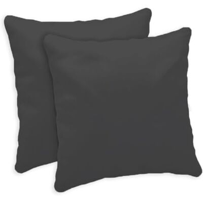 Giovanni Dolcinotti MADE IN ITALY Set med 2 örngott för soffa 50 x 50 Dekorativa kuddfodral 100% bomull med silkeslen effekt Dold dragkedja Mörkgrå Atlanta Giovanni Dolcinotti MADE IN ITALY Set med 2 örngott för soffa 50 x 50 Dekorativa kuddfodral 100% bomull med silkeslen effekt Dold dragkedja Mörkgrå Atlanta