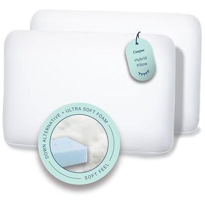 Casper Sleep, Hybridkudde, vit, 2-pack, standard Casper Sleep, Hybridkudde, vit, 2-pack, standard