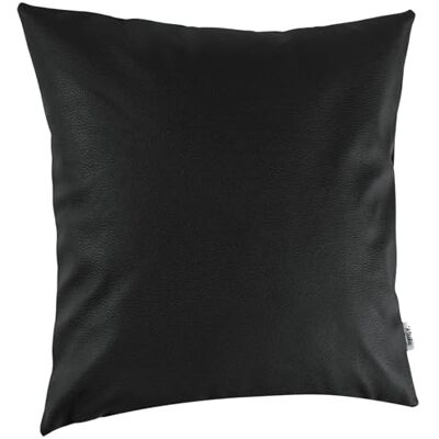 Kisska Örngott konstläder dekorativ kudde soffkudde läder örngott kudde KUMO svart 50 x 50 cm utan fyllning Kisska Örngott konstläder dekorativ kudde soffkudde läder örngott kudde KUMO svart 50 x 50 cm utan fyllning