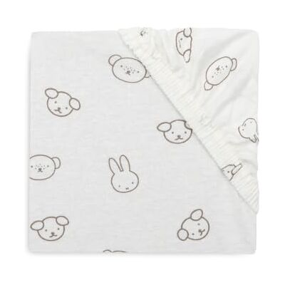Jollein spännlakan jersey – för småbarnsäng – Miffy och vänner – 70/75 x 140/150 cm – spännlakan bomull – dra-på-lakan – Oeko-TEX certifierad Jollein spännlakan jersey – för småbarnsäng – Miffy och vänner – 70/75 x 140/150 cm – spännlakan bomull – dra-på-lakan – Oeko-TEX certifierad