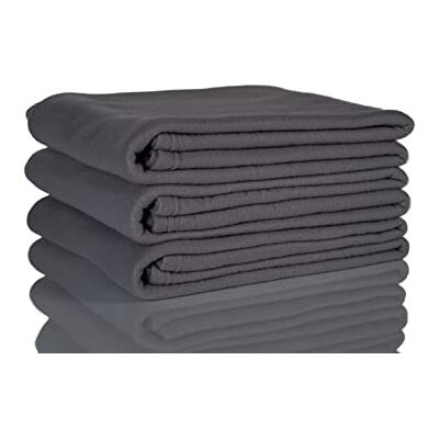 Glart Oeko Tex fleecefiltar set om 3 i antracit, storlek 130 x 160 cm, 200 g/m2. Perfekt som filt, gosig filt, soffskydd eller picknickfilt Glart Oeko Tex fleecefiltar set om 3 i antracit, storlek 130 x 160 cm, 200 g/m2. Perfekt som filt, gosig filt, soffskydd eller picknickfilt