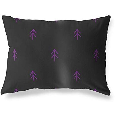 Bonamaison dekorativt kuddöverdrag, lila svart prydnadskuddöverdrag, heminredning örngott för vardagsrum, soffa, sovrum, storlek: 45 x 60 cm Designad och tillverkad i Turkiet Bonamaison dekorativt kuddöverdrag, lila svart prydnadskuddöverdrag, heminredning örngott för vardagsrum, soffa, sovrum, storlek: 45 x 60 cm Designad och tillverkad i Turkiet