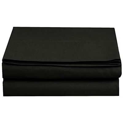 Elegant Comfort Premium-hotellkvalitet, 1-delat lakan, lyxig, mjuk 1500 premium-hotellkvalitet, mikrofiber, sängkläder, platt lakan, skrynkelfritt, fläckbeständigt, king, svart Elegant Comfort Premium-hotellkvalitet, 1-delat lakan, lyxig, mjuk 1500 premium-hotellkvalitet, mikrofiber, sängkläder, platt lakan, skrynkelfritt, fläckbeständigt, king, svart