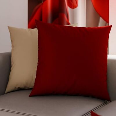PETTI Artigiani Italiani Ett par örngott 30 x 30 cm i mikrofiber, kuddar för sovrum, soffa, set med 2 örngott, örngott med dubbelt ansikte vinröd gråbrun PETTI Artigiani Italiani Ett par örngott 30 x 30 cm i mikrofiber, kuddar för sovrum, soffa, set med 2 örngott, örngott med dubbelt ansikte vinröd gråbrun