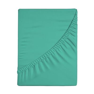 zer0bed , Fyrkantigt och halvfärgat underlakan 100% bomull vinkel MAXI 30CM, 1 fyrkant, vattengrön, 130 x 200 zer0bed , Fyrkantigt och halvfärgat underlakan 100% bomull vinkel MAXI 30CM, 1 fyrkant, vattengrön, 130 x 200