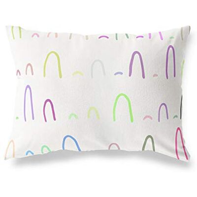 Bonamaison dekorativt kuddöverdrag, slumpmässigt mönster prydnadskuddöverdrag, heminredning örngott för vardagsrum, soffa, sovrum, storlek: 45 x 60 cm – designad och tillverkad i Turkiet Bonamaison dekorativt kuddöverdrag, slumpmässigt mönster prydnadskuddöverdrag, heminredning örngott för vardagsrum, soffa, sovrum, storlek: 45 x 60 cm – designad och tillverkad i Turkiet