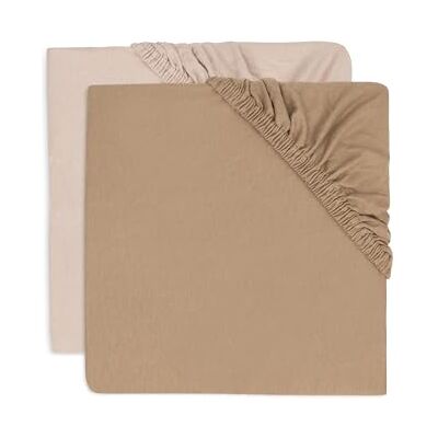 Jollein spännlakan jersey – för småbarnsäng – vild rosa/Biscuit – 2-pack – 70/75 x 140/150 cm – 100% bomull – dra-på-lakan – Oeko-TEX certifierad Jollein spännlakan jersey – för småbarnsäng – vild rosa/Biscuit – 2-pack – 70/75 x 140/150 cm – 100% bomull – dra-på-lakan – Oeko-TEX certifierad