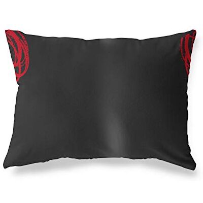 Bonamaison dekorativt kuddöverdrag röd & svart, prydnadskuddöverdrag, heminredning örngott för vardagsrum, soffa, sovrum, storlek: 35 x 50 cm – designad och tillverkad i Turkiet Bonamaison dekorativt kuddöverdrag röd & svart, prydnadskuddöverdrag, heminredning örngott för vardagsrum, soffa, sovrum, storlek: 35 x 50 cm – designad och tillverkad i Turkiet