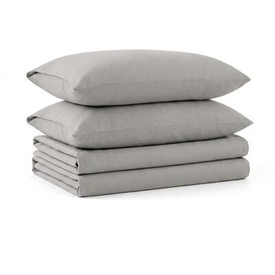 Tribeca Living King Solid flanell djupt fickset platina Tribeca Living King Solid flanell djupt fickset platina